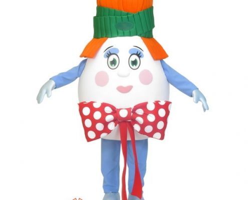 Egg mascot costume theatrical dramaticon