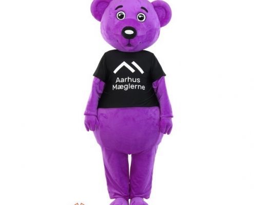 Bear mascot costume Aarhus corporate