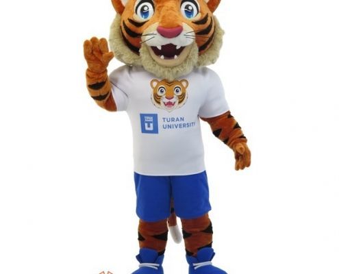Tiger mascot costume Turan university official