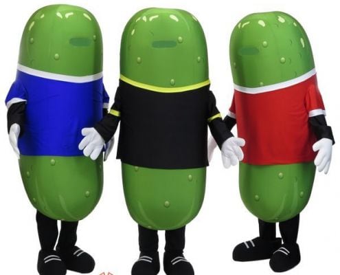 pickle advertising costume