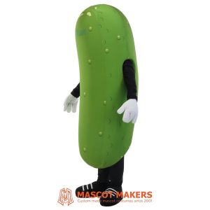 Pickle mascot costume advertising