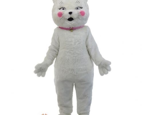 White cat mascot costume