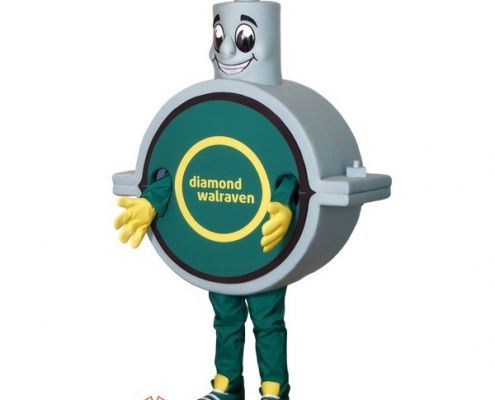 Clamp advertising mascot costume