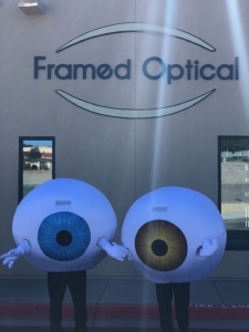Optical advertising mascot costumes