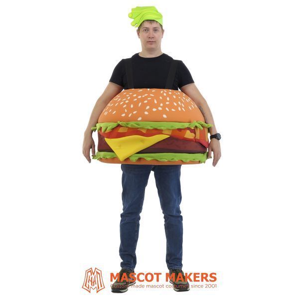 boy in Hamburger Costume