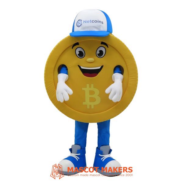 Mr Bitcoin Mascot Costume Mascot Makers Custom mascots and