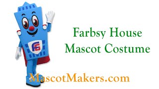 Farbsy House Mascot Costume for Farbman Group, MI, USA