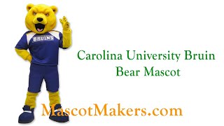 Bruin Bear Mascot Costume for Carolina University, NC