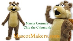 Chip the Chimpmunk Mascot Costume for Arkkids, NY