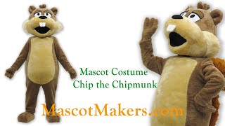 Chip the Chimpmunk Mascot Costume for Arkkids, NY | Mascot Makers ...