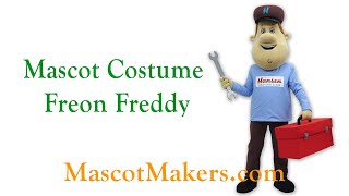 Freon Freddy Mascot Costume for Hansen Heating & Air, AL | Mascot ...