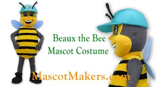 Beaux the Bee Mascot Costume for Lemon Seed Marketing, TX