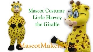 Giraffe Mascot Costume for Little Harvard Academy, Laredo, TX
