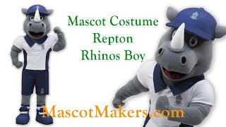 Repton Rhinos Mascot Costume for Repton School Abu Dhabi