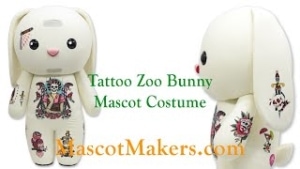 Bunny Mascot costume for the Tattoo Zoo LLC, FL
