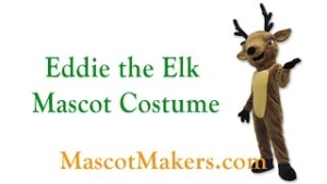 Eddie the Elk Mascot Costume for  Stratford High School, TX