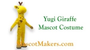 Yugi the Giraffe Mascot Costume for YuLIfe, London