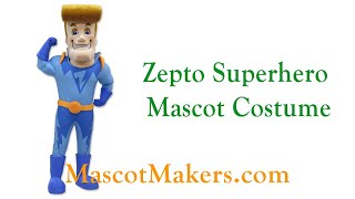 Zepto Superhero Mascot Costume for the Lord of Hosts Church