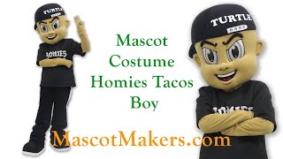 Tacos Boy Mascot for Homies Tacos in Bakersfield