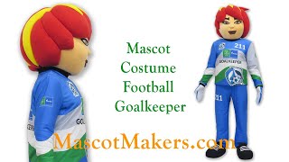 Goalkeeper Mascot Costume for a football championship