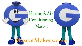 Letter G Mascot Costume for Gober Heating & Air Conditioning