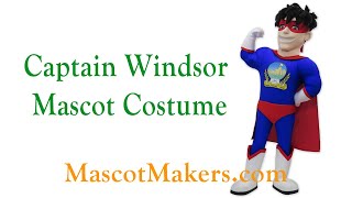 Captain Windsor Mascot Costume for Linfield Football Club, UK