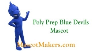 Poly Prep Blue Devils Mascot Costume for Poly Prep, NY, USA