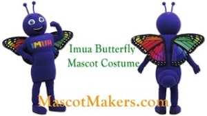 Imua Butterfly Mascot Costume for Imua Family Services, HI, USA