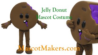 Jelly Donut Mascot Costume for JellyDonut JokesUp, NY, UK