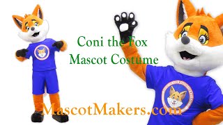 Coni the Fox Mascot Costume for Conifox LTD, UK