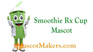 Smoothie Rx Cup Mascot Costume for Smoothie RX, IL, USA
