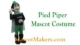 Pied Piper Mascot Costume for Hamlin Collegiate ISD, TX, USA