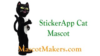 StickerApp Cat Mascot Costume for StickerApp AB, Sweden
